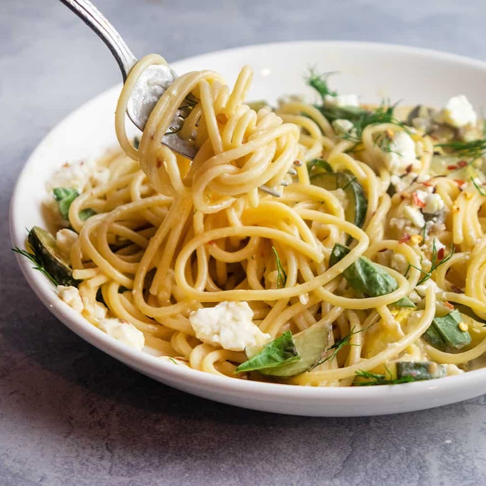 Creamy Zucchini Spaghetti